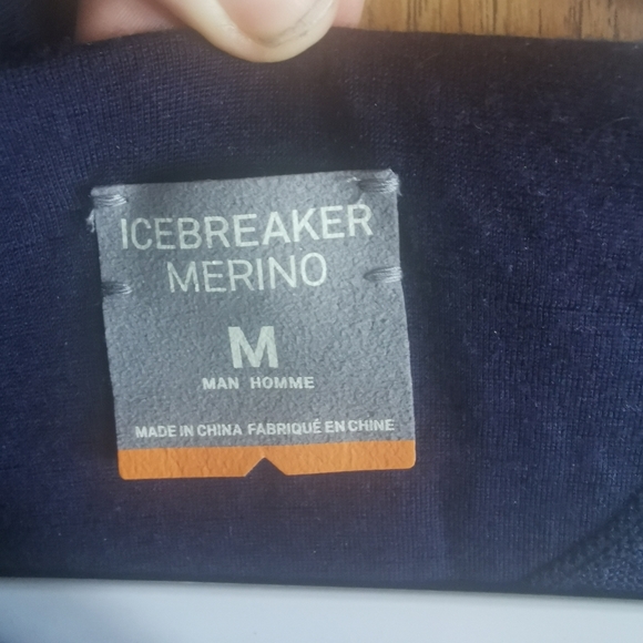 M Men's Blue Zip Up Sweater - Picture 4 of 4